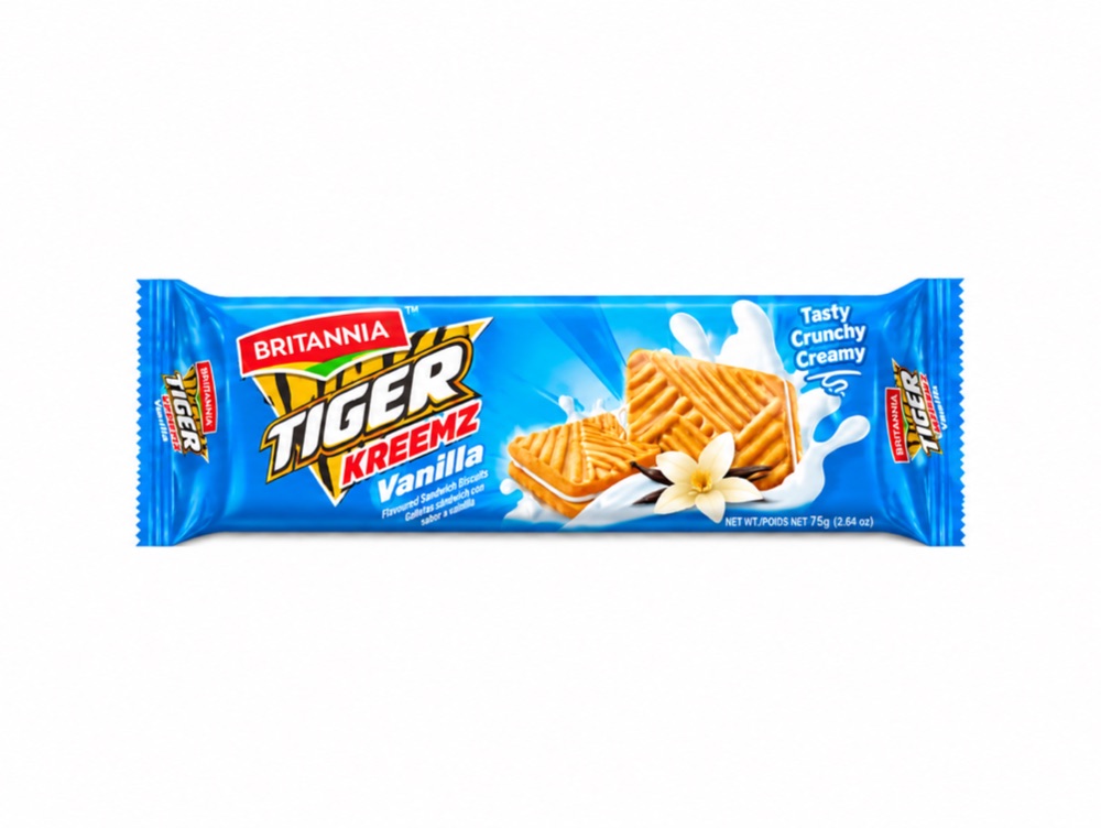 Galletas Britannia Tiger Kreemz Vanilla