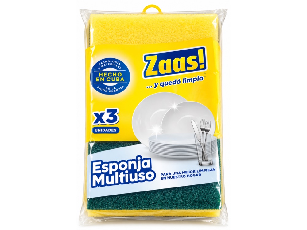 Esponja Multiuso Zaas! – Pack de 3 unidades