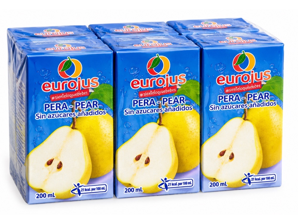 Pack de 6 Jugos EuroJus de Pera
