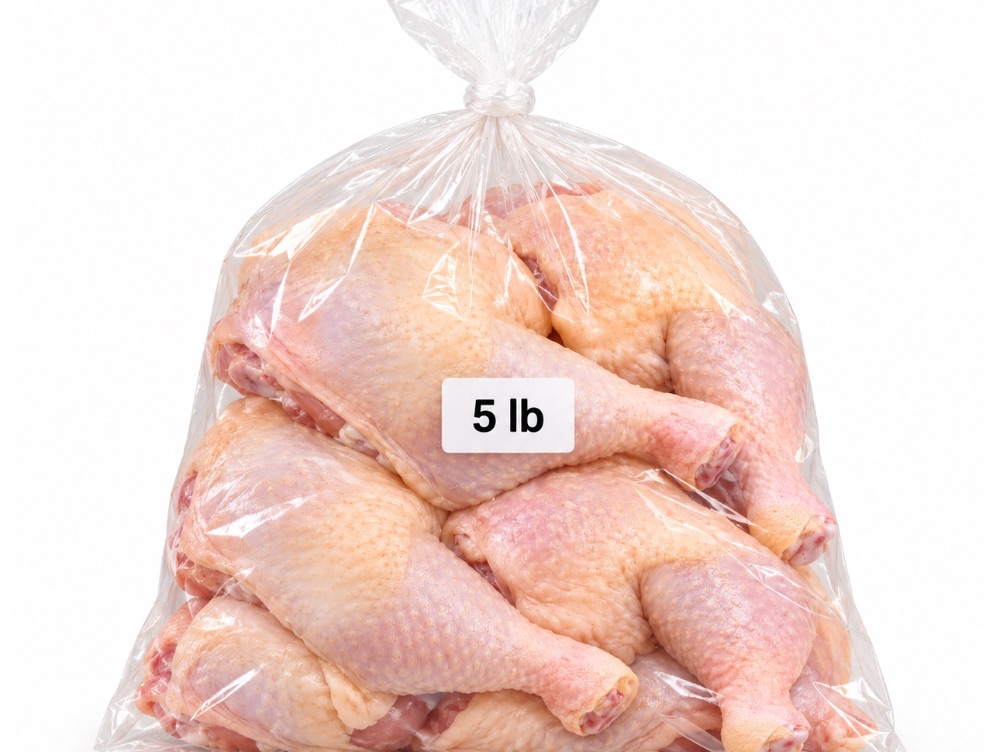 Bolsa de pollo muslo y contramuslo 5 lb