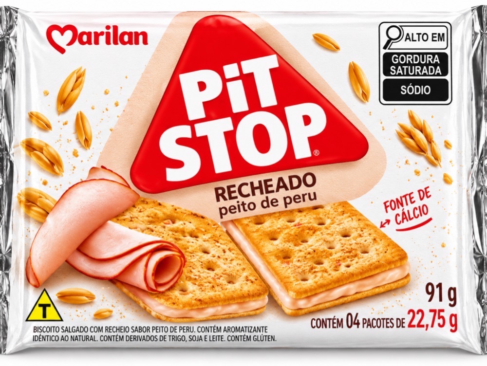 Galletas Pit Stop rellenas sabor pechuga de pavo  (91 g)